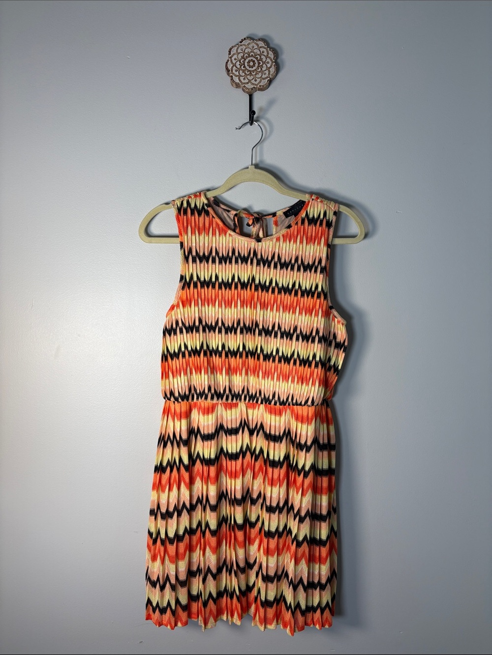 Sanctuary Sleeveless Chevron Pattern Sundress Dress